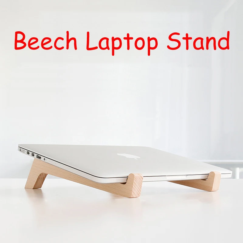 

High Quality Beech Wooden Wood Cool Plate Pad Support Dock Holder Stands Desktop for 13 13.3 14 15 15.4 15.6 inch Laptop