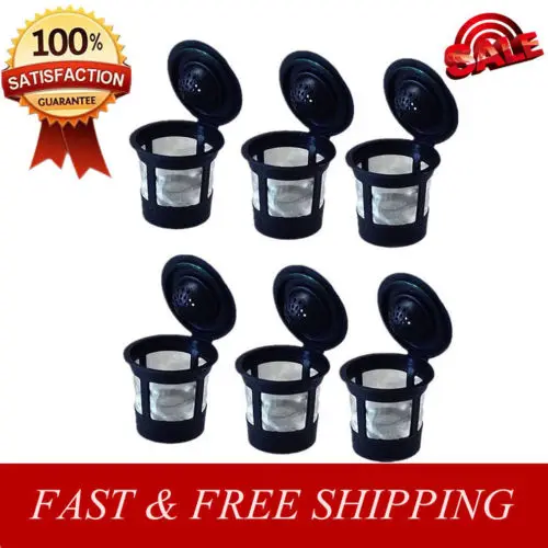 6 шт. многоразовые Многоразовые фильтры K Cup для кофеварки Keurig K50 и K55|Фильтры кофе| |