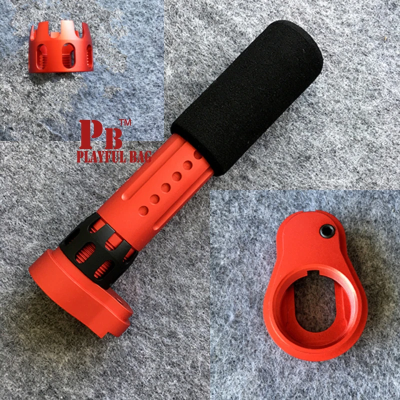 

Toy gel ball gun jinming mkm2 upgrade material straight stick butt bracket individualized modified base flame ring acce KI43