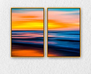 

Modern Abstract Sea Simple Art Decorative Paintings Wall Art Print Picture Canvas Painting Poster for Living Room No Framed