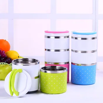 

Portable Stainless Steel Thermal Lunch Box For Office Lunchbox Leakproof Thermos Lunch Box Food Container