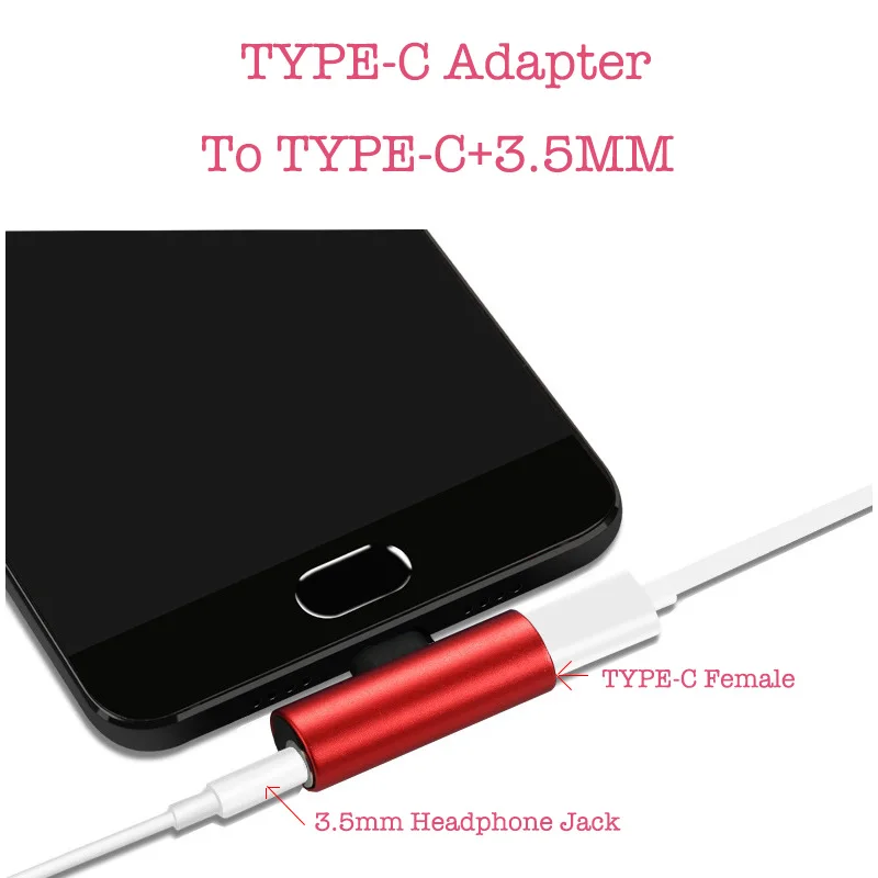 

1PC Type C To 3.5mm Headphone Jack Audio Converter Aux Splitter Adapter for Xiaomi Huawei HTC Type-c USB C Charging
