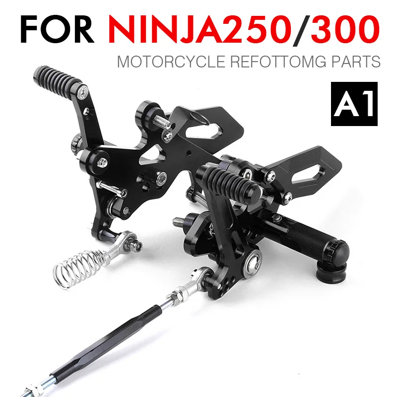 NINJA250/300 мотоцикл регулируемая коробка передач задние наборы подножки ЧПУ для KAWASAKI NINJA250R NINJA300 NINJA250