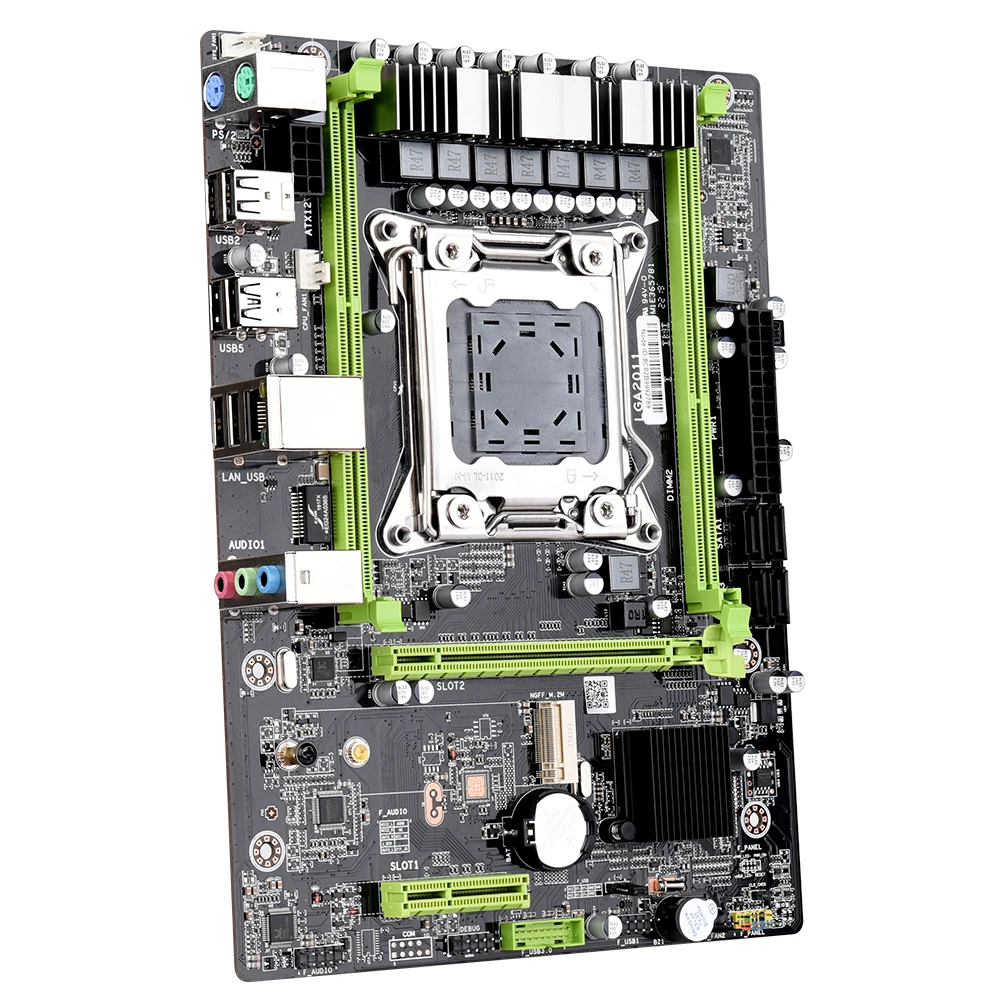 X79 M2 материнская плата LGA2011 M-ATX USB2.0 SATA 3 ГБ/сек. PCI-E NVME M.2 SSD поддержка памяти REG ECC и процессор Xeon E5