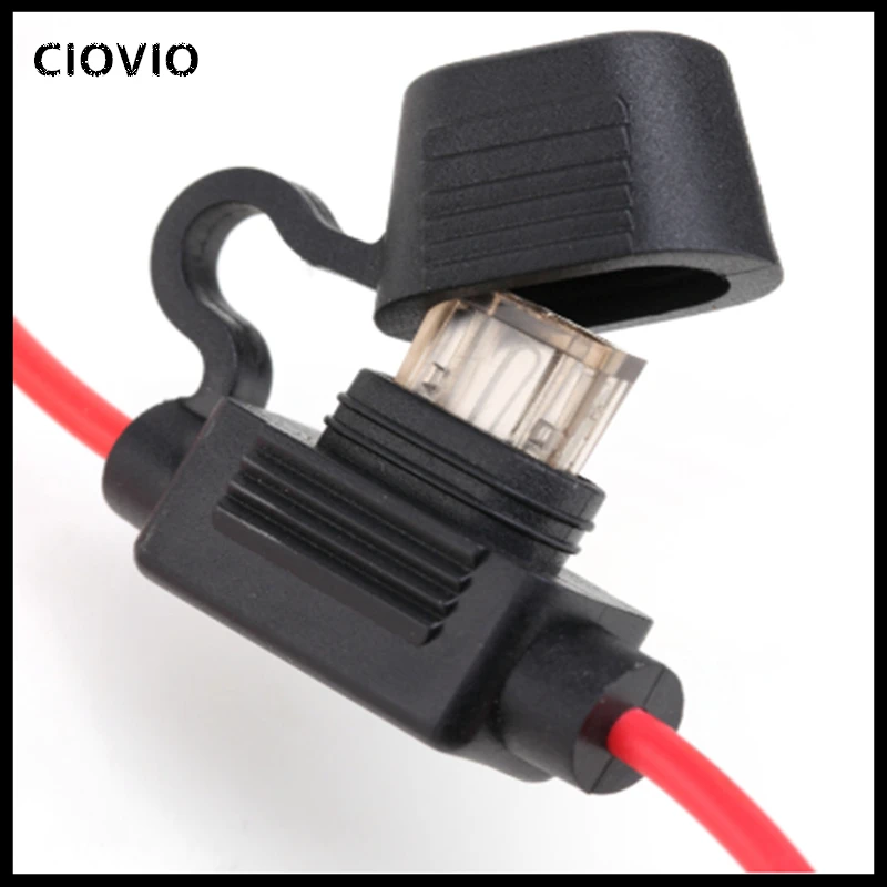 1pcs waterproof auto inline Mini In-Line Fuse Holder + 1pcs Fuse Inserts