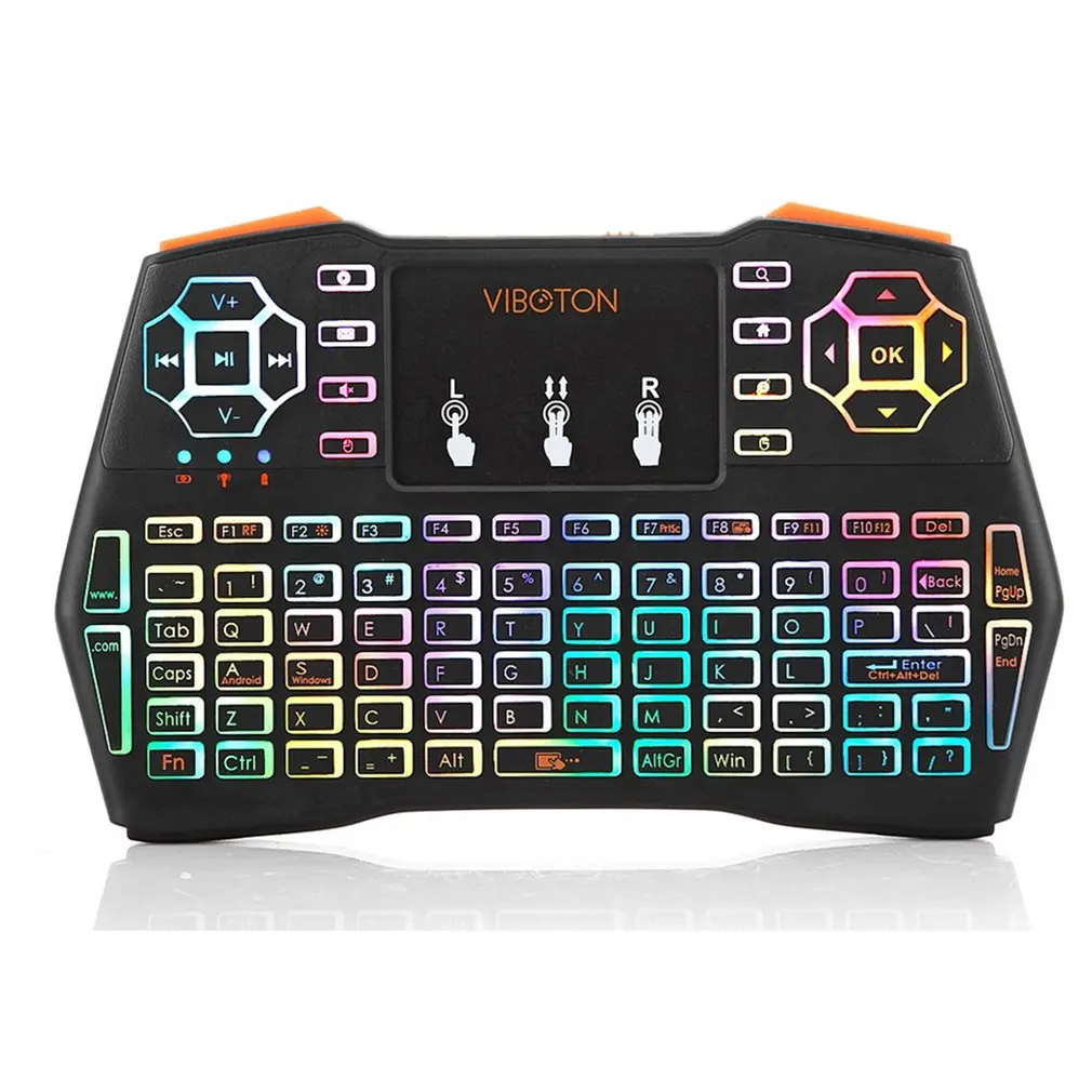 

Professional I8 Plus Mini Keyboard 2.4G Wireless Air Mouse Backlight Touchpad Remote Controller Touchpad for Tablets