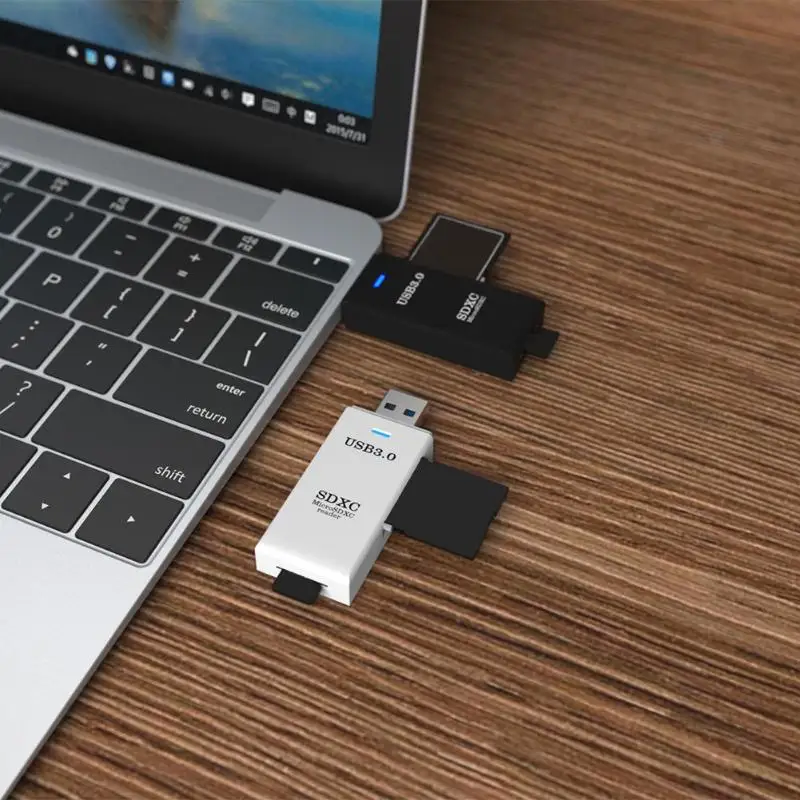 Мини Портативный высокоскоростной 5 Гбит/с USB 3,0 TF/SD Card Reader ноутбук Настольный ПК компьютер для samsung тетрадь