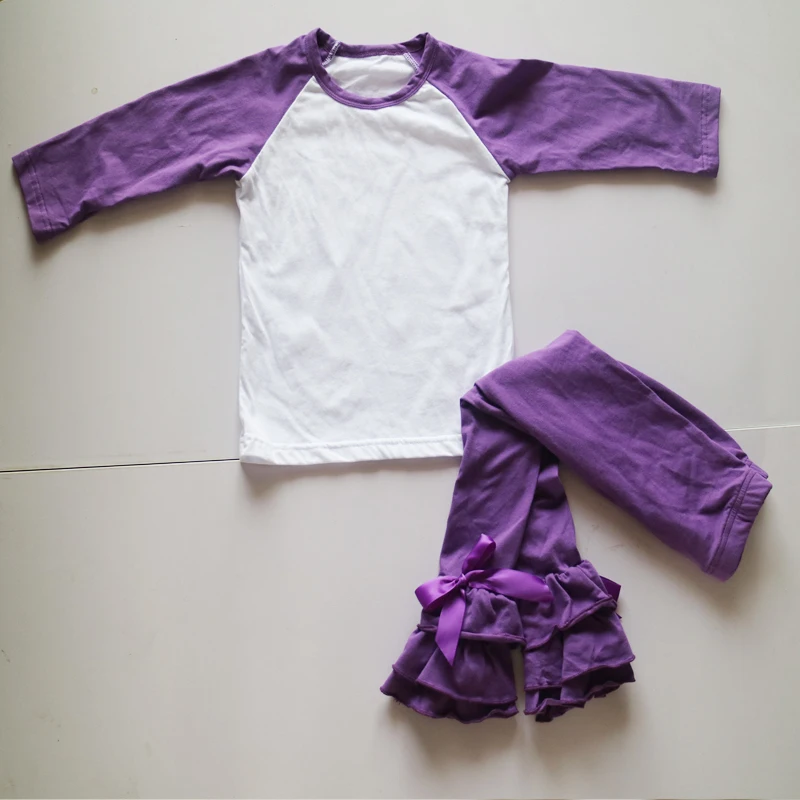 wholesale purple toddler girls dress outfits,raglan clothing pullover