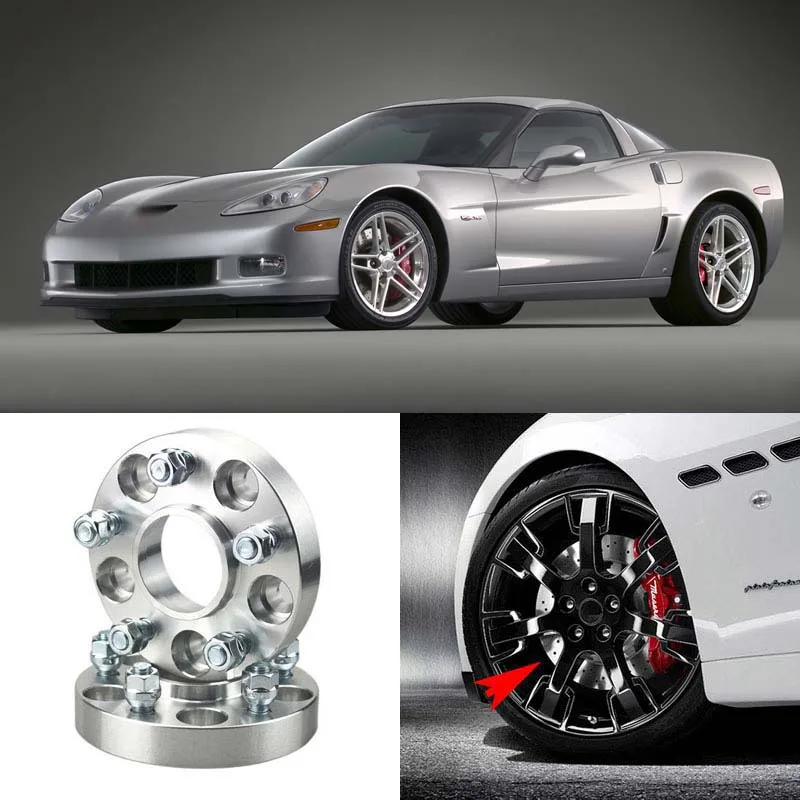 4 шт. 1 дюйм. Адаптеры для колес 5 наконечников 5x120 65 12x1 Шпильки Chevrolet Corvette|Диски