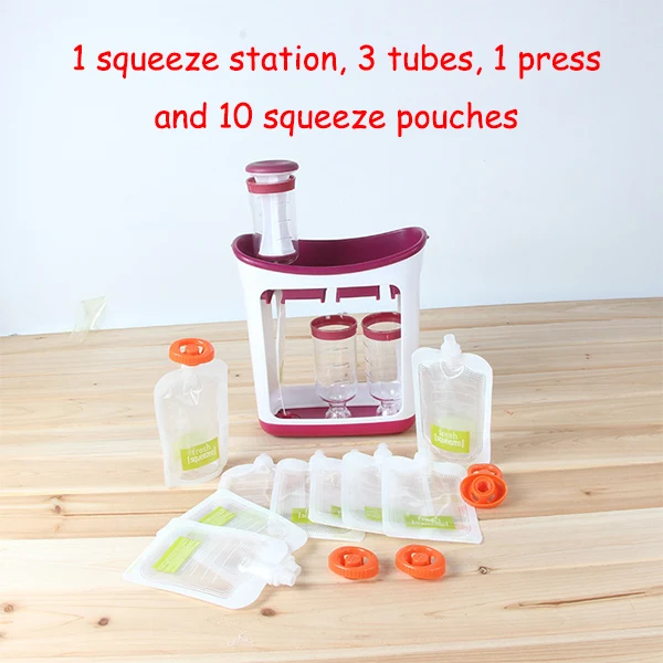 Squeeze Station Baby Food Organization Storage Containers Baby Food