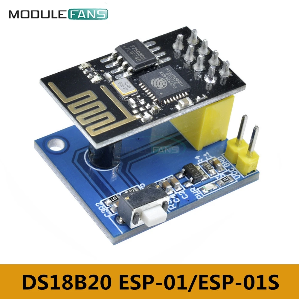 ESP 01/ESP 01S ESP8266 DS18B20 модуль датчика температуры плата адаптера NodeMCU для Arduino UNO R3 IOT Wifi