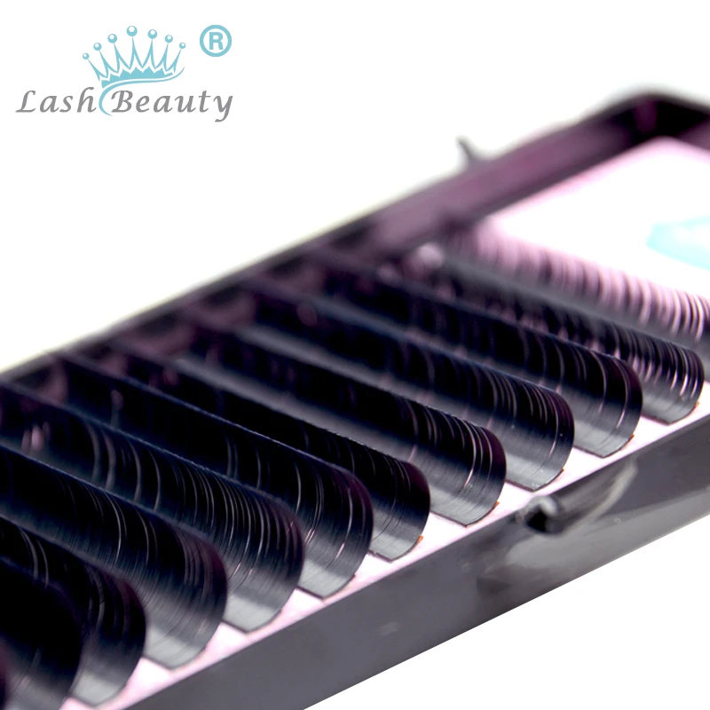 

All Sizes False Eyelash Extensions Mink Black Material JBCD Curls 1 Tray/Lot