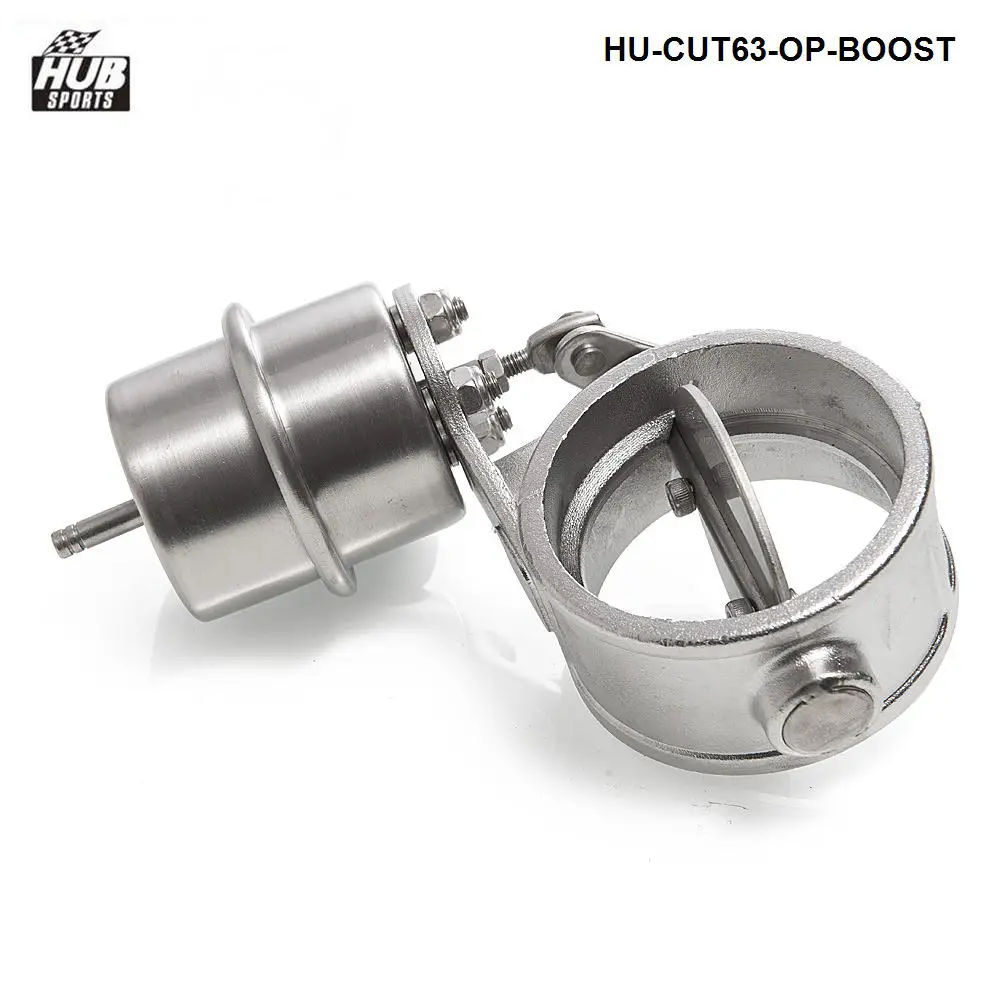 

Stainless Steel Exhaust Control Valve Set Boost Actuator Open Style 63mm Pipe Pressure: about 1 BAR HU-CUT63-OP-BOOST