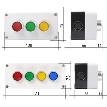 

With Light Push Button Switch Control Box Power Start Stop 24V 220V