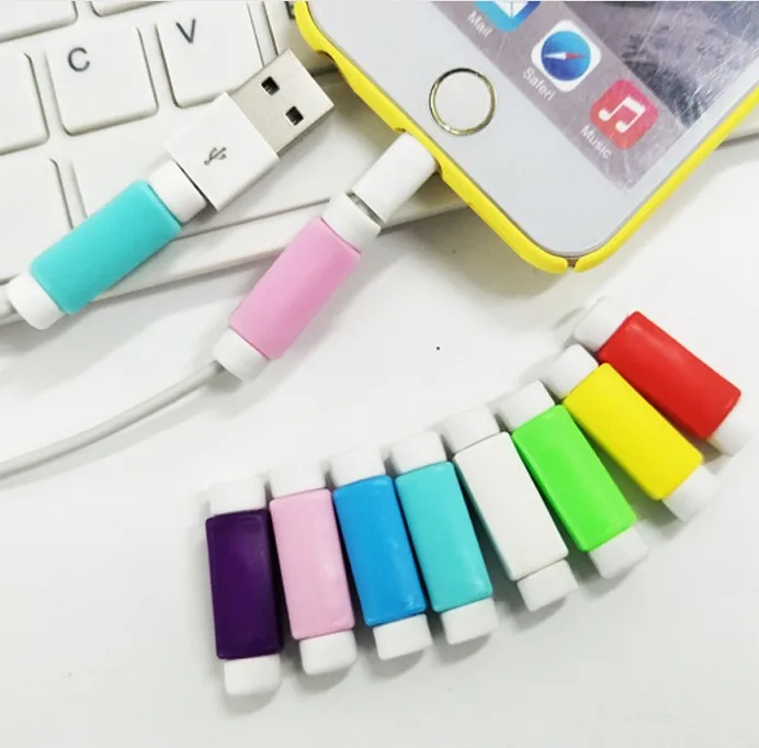 100 шт. протектор кабеля USB кабель для зарядки и передачи данных защитные рукава
