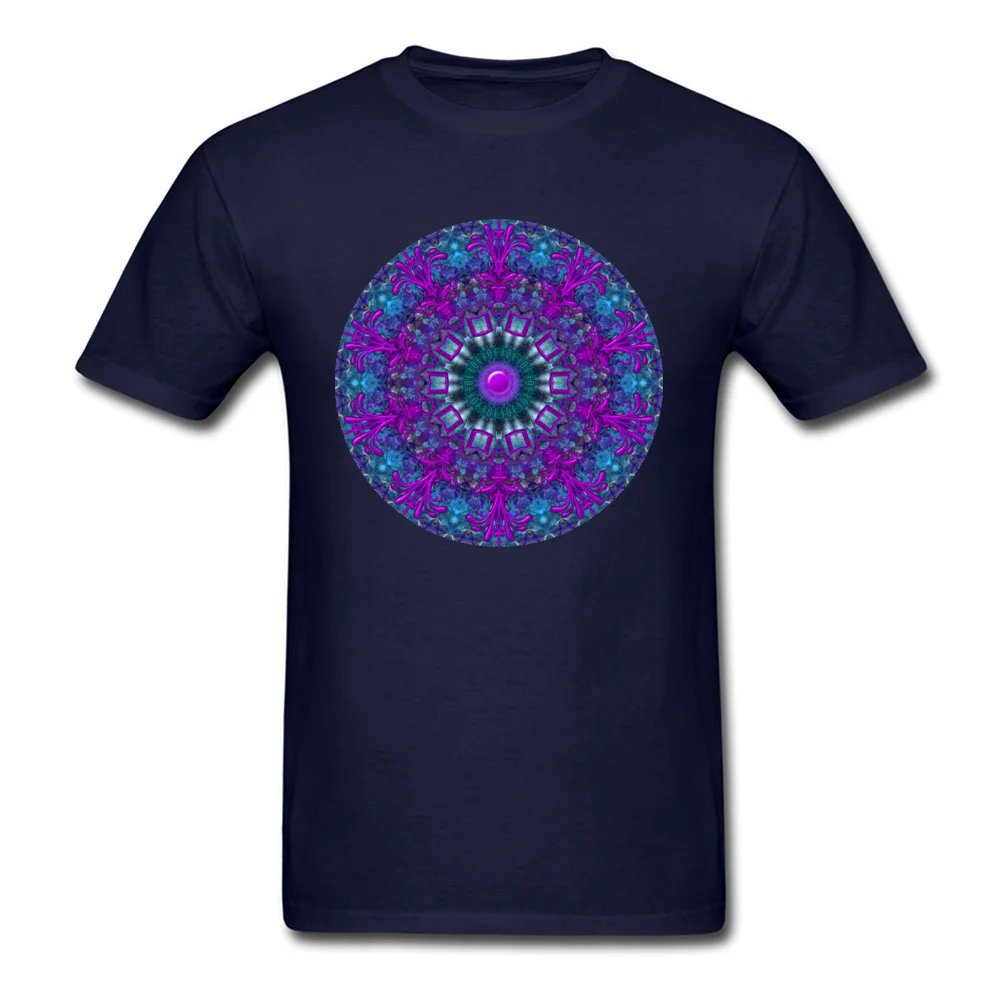 MANDALA DESIGN T SHIRT 224_navy