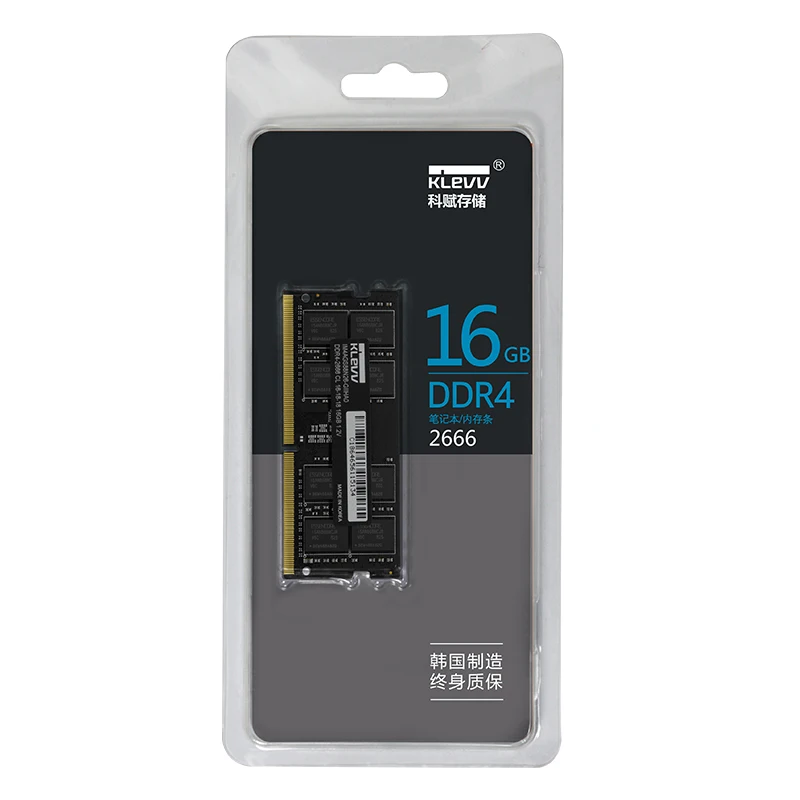 Память для ноутбука Klevv 4G 8G 16G DDR4 2666MHz DIMM ram 1,2 V Memory Stick совместимость пожизненная Гарантия