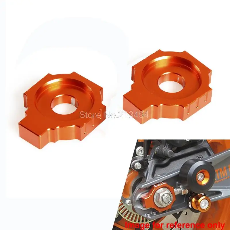 CNC Rear Axle Spindle Chain Adjuster Blocks For KTM 125 200 390 Duke