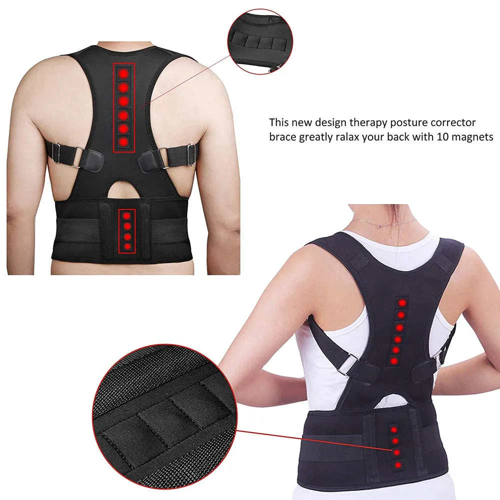 Posture Corrective Therapy Back Brace For Men & Women Flexposture Magnetic Belt Posture Corrective Therapy Back Brace For Men & Women Flexposture Magnetic Belt