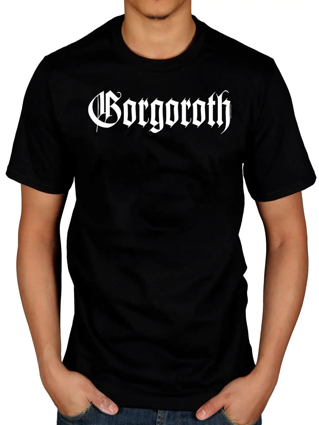 Официальная футболка Gorgoroth True Black с металлическим ремешком норвежская мужская