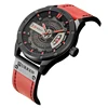 CURREN-Reloj de pulsera informal de lujo para Hombre, cronógrafo de cuarzo, con correa de cuero, estilo militar, de negocios ► Foto 3/5