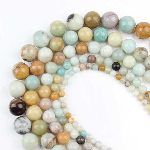 

Nature Stone Beads DIY Accessories Round Quartz Crystal Loose Beads 4/6/8/10/12mm Pick Size For Making Bracelet Jewelry Findings