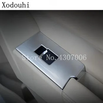 

For Toyota Corolla Altis 2017 2018 2019 ABS silver inner door Window glass switch panel trim lift frame armrest handrail 4pcs