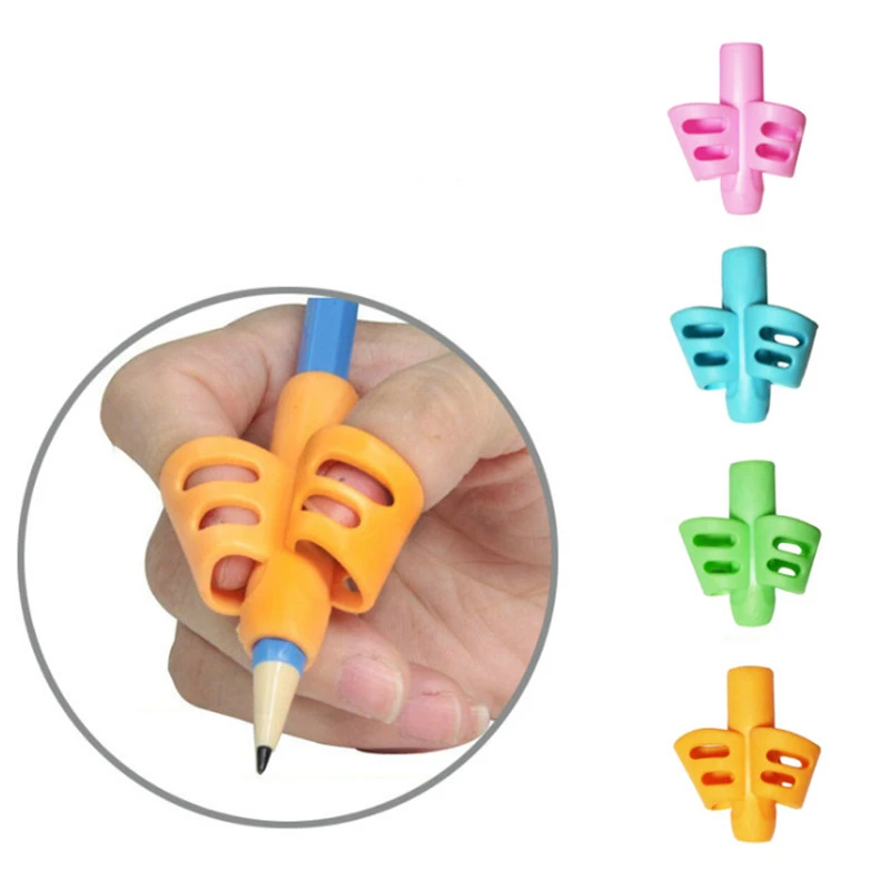 Creative Finger Grip Silicone Kid Baby Pen Pencil Holder Help Learn Writing Tool Creative Finger Grip Silicone Kid Baby Pen Pencil Holder Help Learn Writing Tool