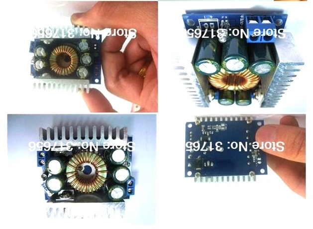 

High Power Buck Converter DC 4.5-30V to 0.8-30V 12A Adjustable Step Down voltage Car Power Supply Voltage Regulator