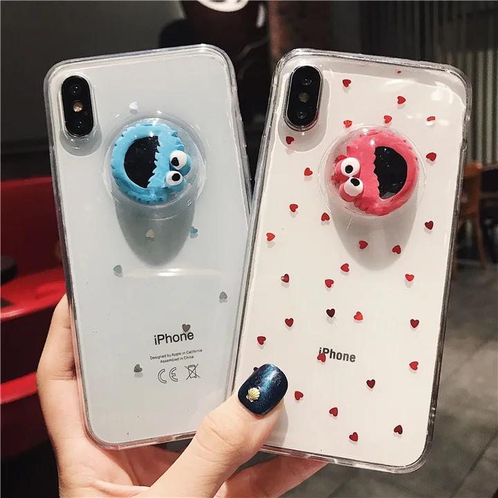 Прозрачный чехол для iPhone X Xs Max XR 6 6S 7 8 Puls с изображением уличного милого