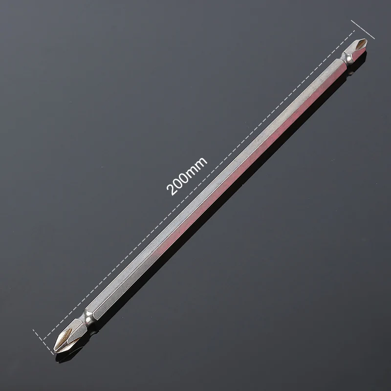 1pcs 1/4&quot 200mm Hex Shank Magnetic Tip PH2 Phillips Dual Ended Screwdriver Bits Set Screw Driver Bit Kit | Инструменты