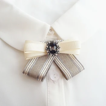

Ties for women new Fashion Eurocollege Classic Patchwork Butterfly Wedding Party Bowtie Sweet Bow Tie girls' Neck Wear