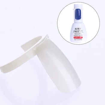 

10pcs False Nail Tips White Buckle Tips Nail Art Display Nail Tools