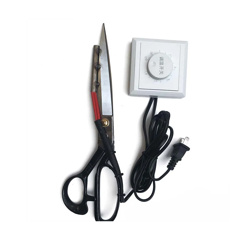 

12inch Electric Scissors Temperature Adjustable with Switch Heating Pipe Tailoring Scissors for Clothing Handbag Cutting Trimmin