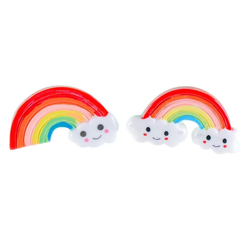Resin Miniature Rainbow DIY Craft Accessory Home Garden Decoration Accessories Wear-resistant Creative C0418#30                 07