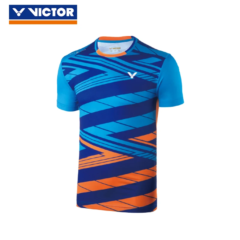 Victor National Team Competition Tournament Series Badminton Jersey Short Sleeve Blouse For Men T 80002