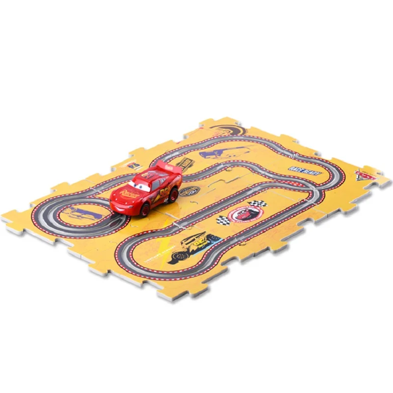 

Disney Pixar car3 Electric track toy car 95 Mcqueen Jackson race Plastic mold car diecast toy cars DIY 6 pcs slot puzzle tracks