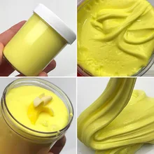 Happy monkey 60 мл/120 мл банан пушистая слизь Игрушка антистресс образовательный хлопок грязи подарок на день рождения для детей Взрослые