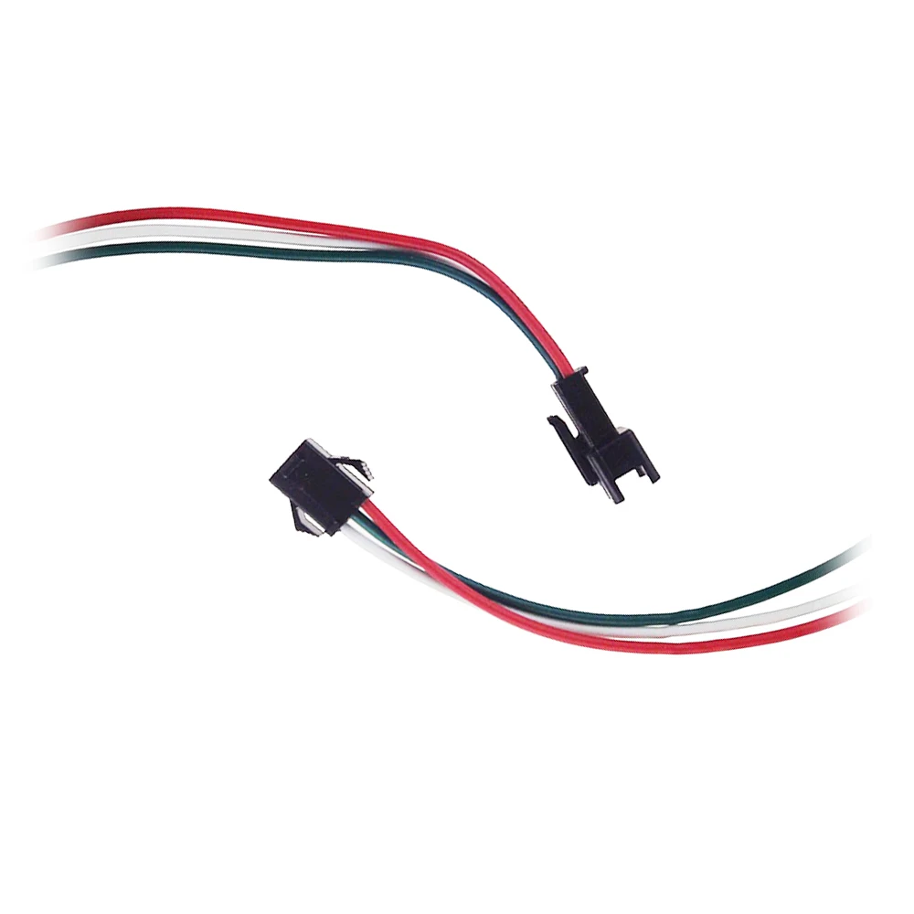 

10pair/lot 3 pin Connectors Cable Female Male Plug For WS2812B WS2811 WS2812 RGB LED Strip JQ