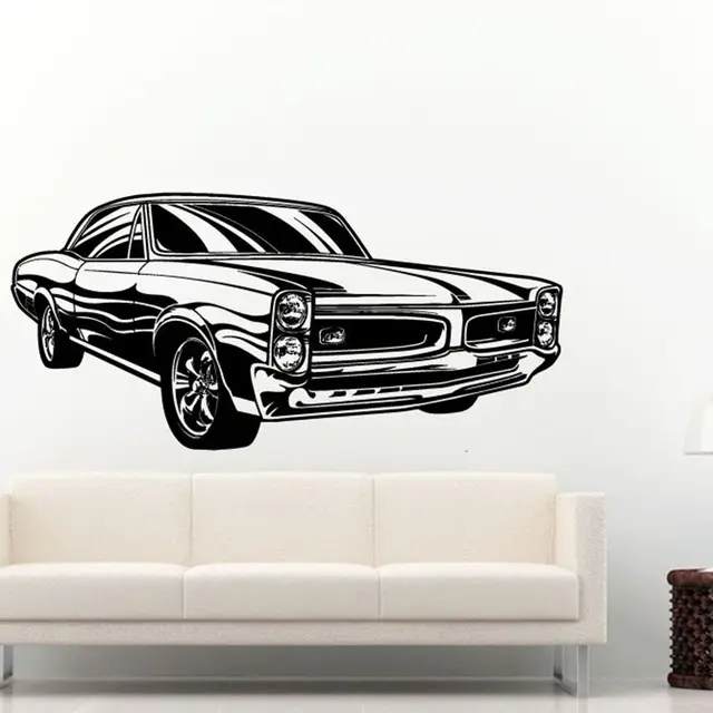Car Sticker Vehicle Decal Classic Cars Posters Vinyl Wall Decals