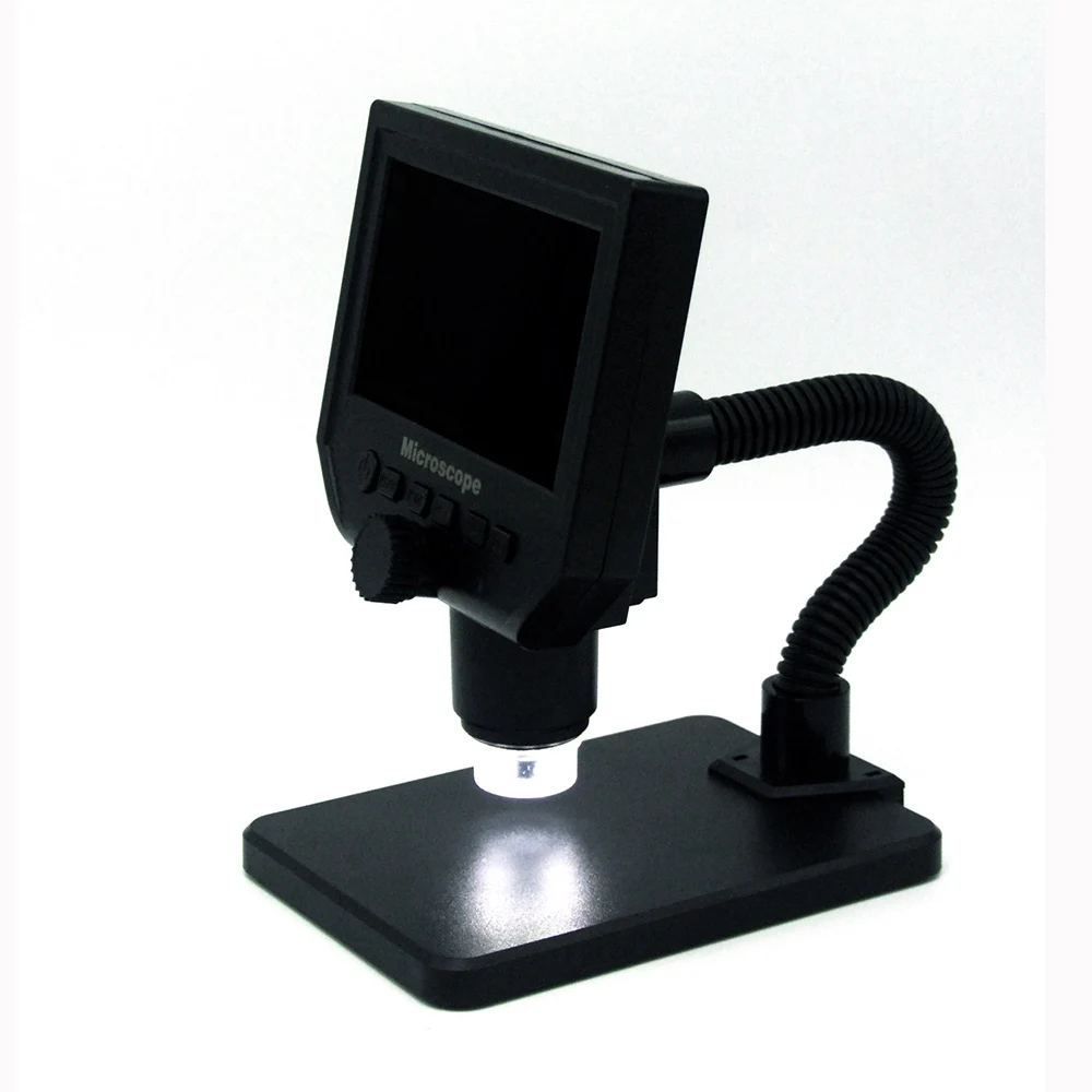  600X microscope usb digital video microscope camera 8 LED VGA Microscope for soldering With 4.3