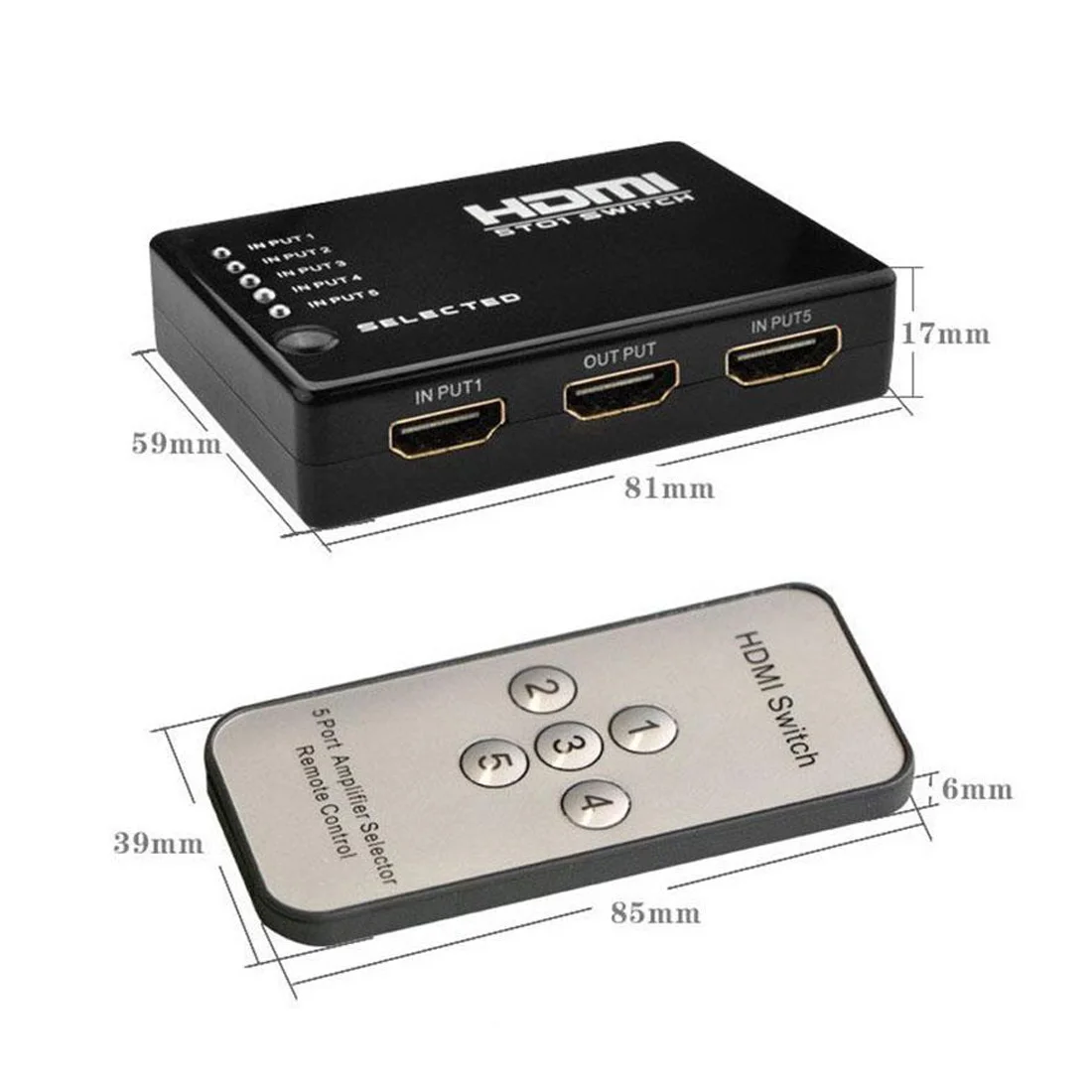 Конвертер HDMI three in one переключатель с пультом дистанционного управления аудио