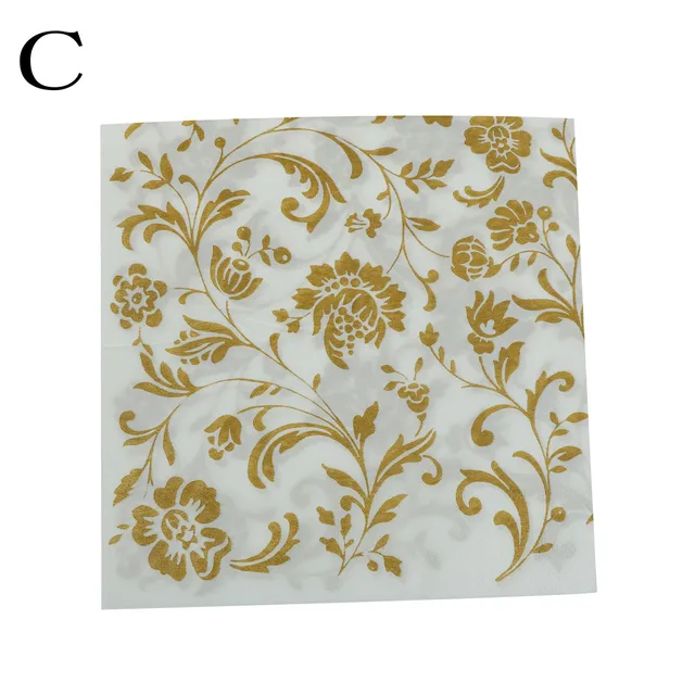 Buy 20 Pcs Flower Tissue Napkin Beverage Paper Napkins Decoration Serviettes