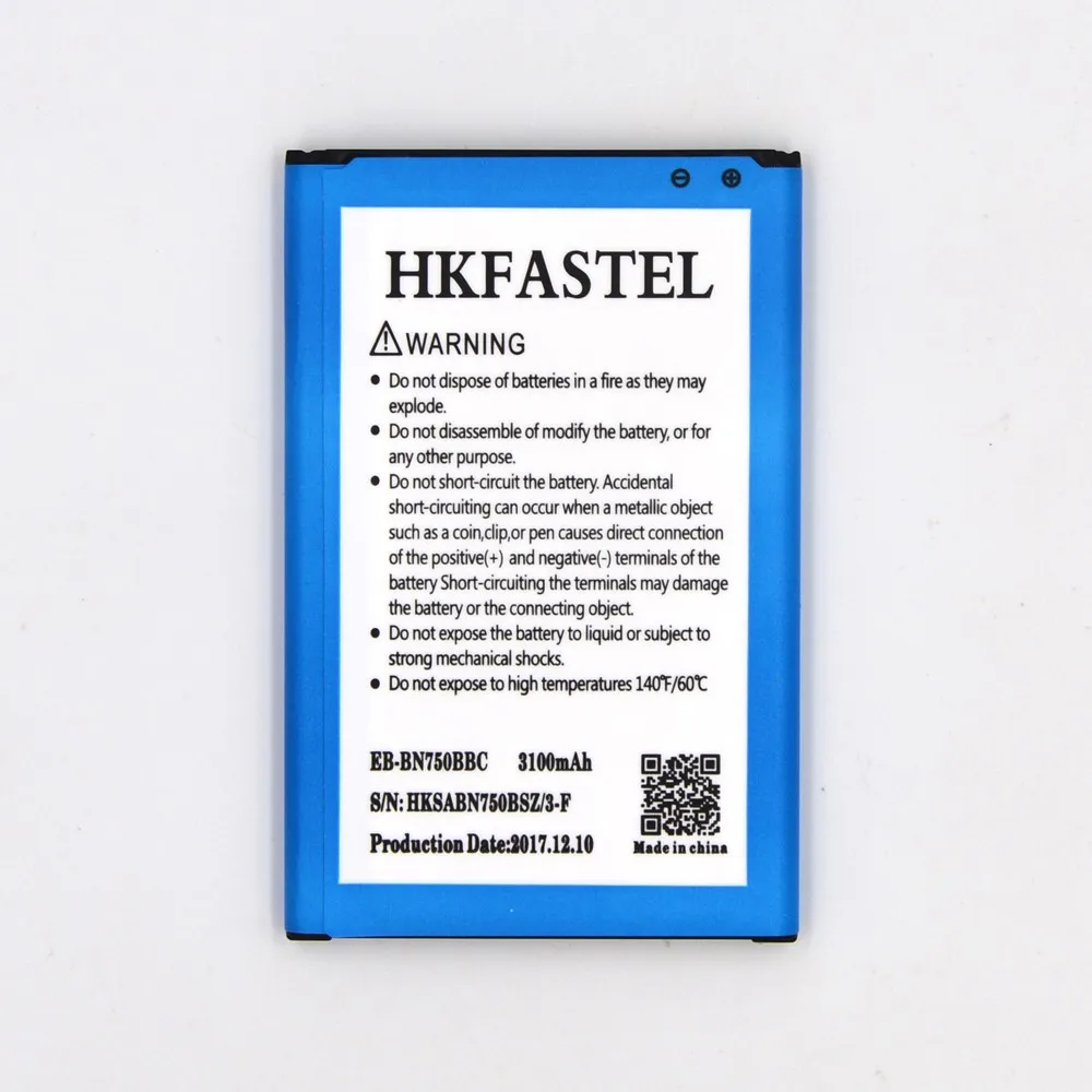 HKFASTEL EB BN750BBC оригинальный мобильный аккумулятор для samsung Galaxy Note 3 NEO LTE SM N7505 III Neo N750