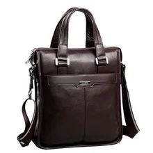 P. kuone, новая брендовая мужская сумка, натуральная кожа, сумочка, отличное качество, Натуральная Воловья кожа, вертикальный мужской деловой портфель