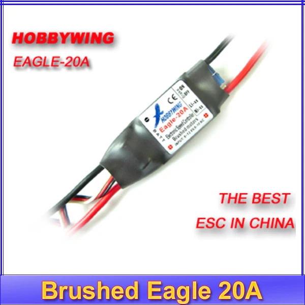 100 Brand New Hobbywing brush Brushed Eagle 20A ESC for RC airplane