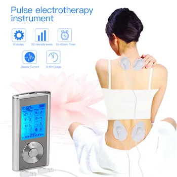 

8 Modes Tens Unit Machine with 4 Electrode Pads for Pain Relief Pulse Massage EMS Muscle Stimulation Tens Electroestimulador 37