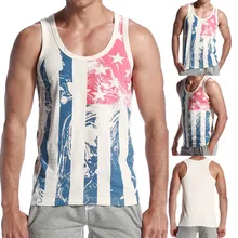 Новинка, Хлопковая мужская одежда без рукавов с принтом, мужская летняя жилетка с принтом для отдыха, модная уличная жилетка, блузка# C