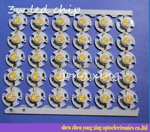50 PCS 3 W Branco frio Branco quente Vermelho Verde Azul Amarelo LED High Power Light Emitter com 16mm estrela do Dissipador de calor
