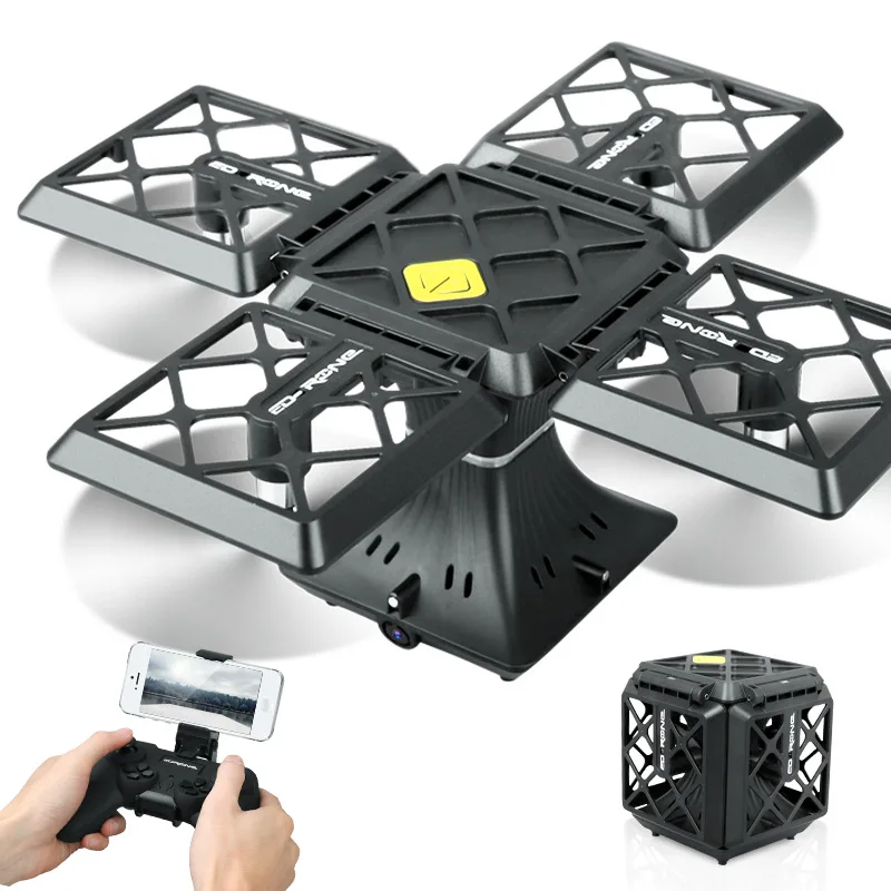 RC Drone With Camera 2.4GHz Cube & Ball Shape RC Drone Dron WiFi FPV 2MP Camera Drones WiFi APP